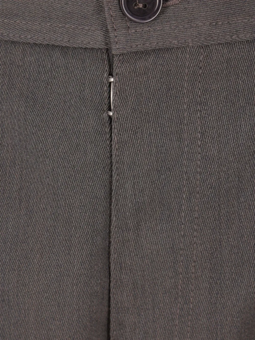 Maison Margiela Wool Cuffed Trousers In Gray