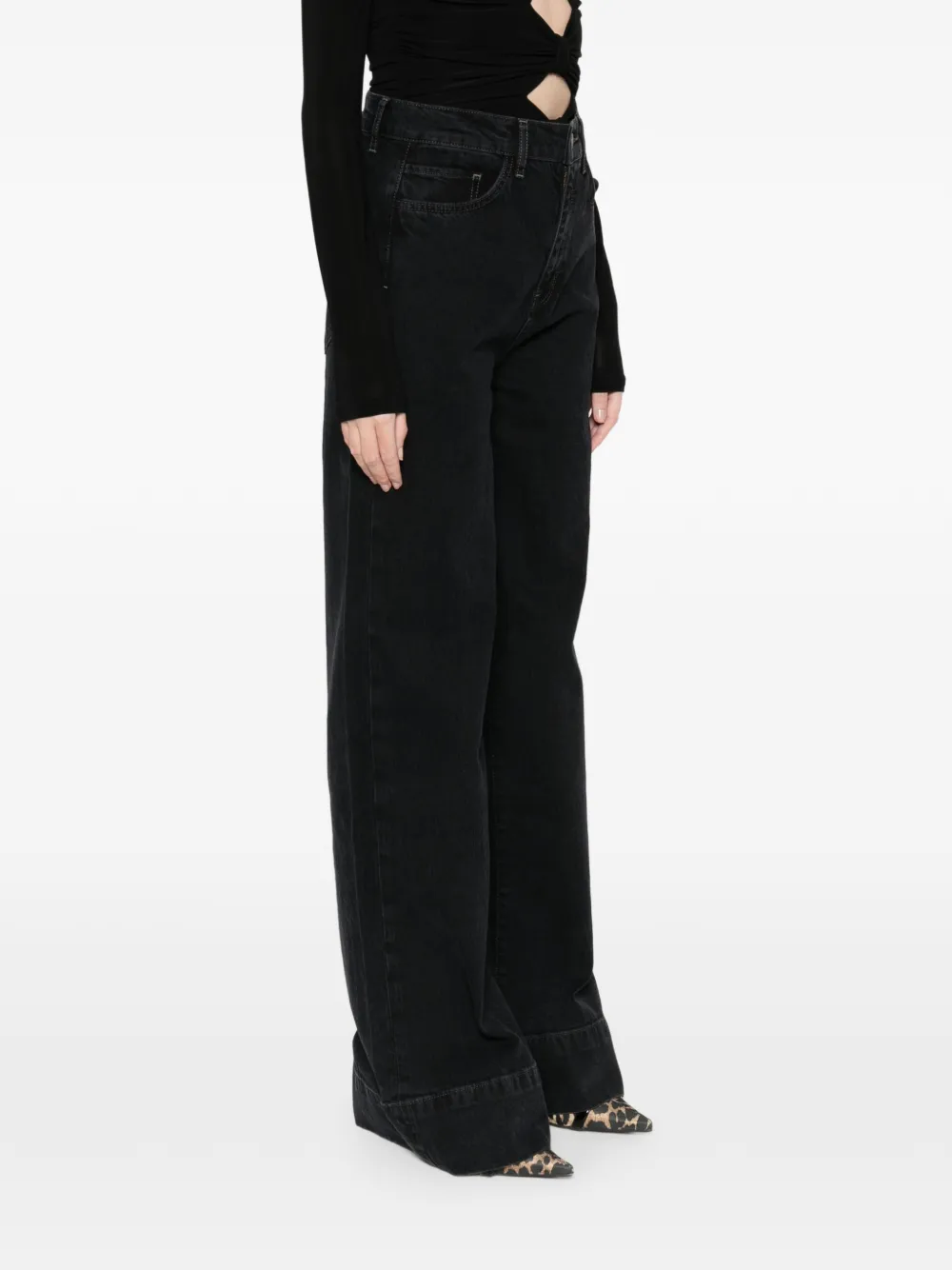 Triarchy Cuffed Jeans In Black