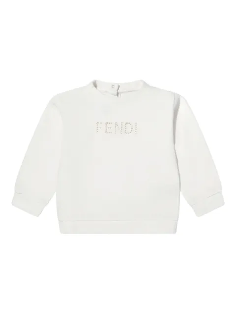 Fendi Kids logo-cut-out sweatshirt