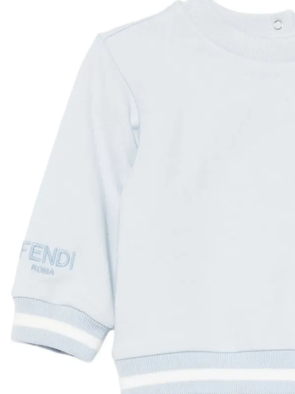 Fendi Kids teddy-pocket Sweatshirt | Blue | FARFETCH