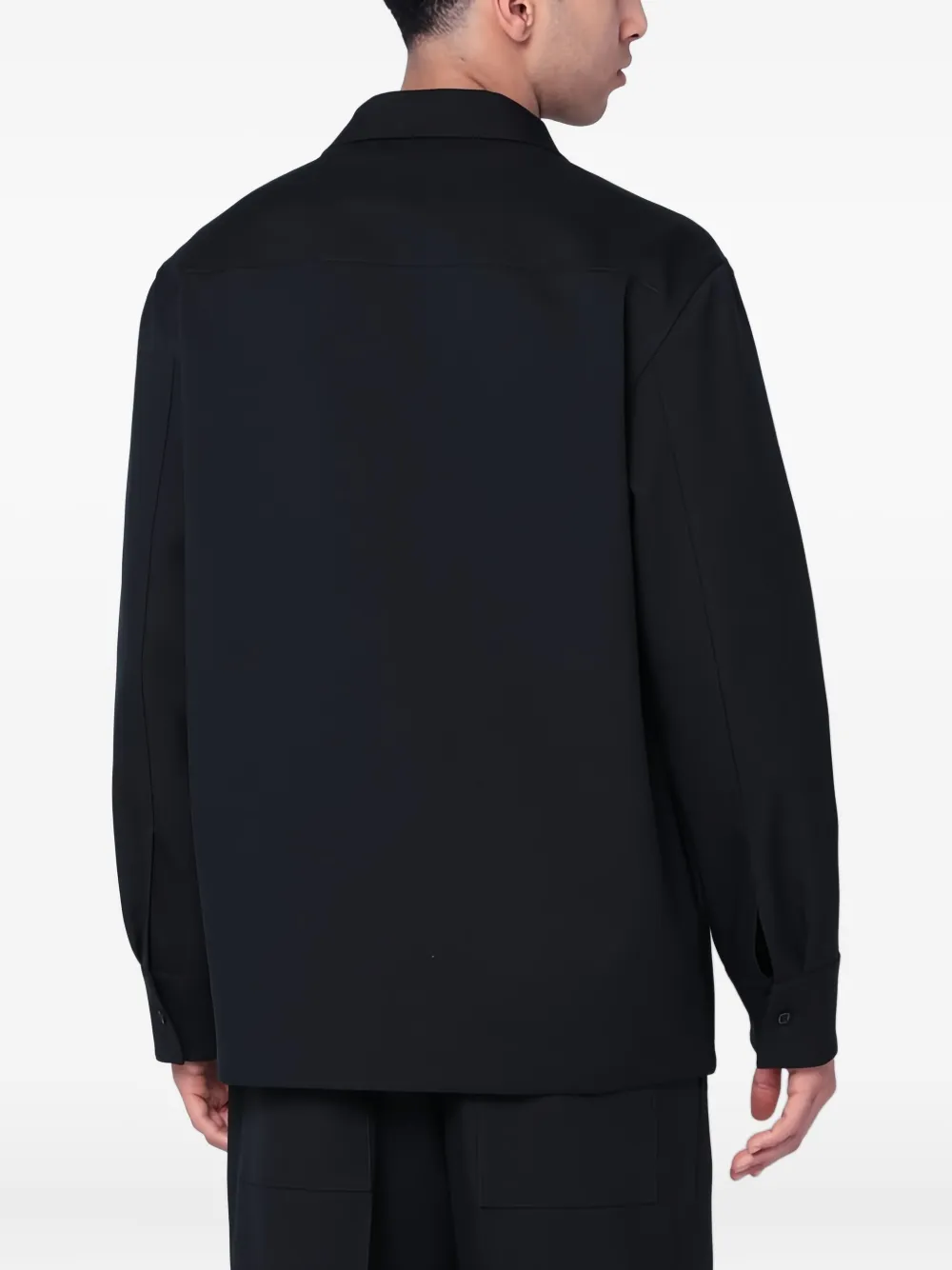 Jil Sander zip-fastening shirt jacket Blauw