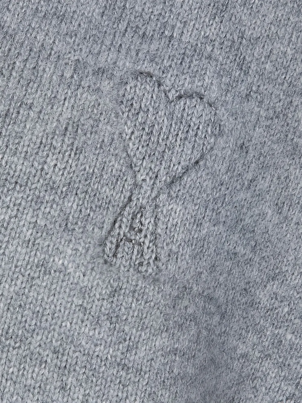 AMI Paris Trui met geborduurd logo Grijs