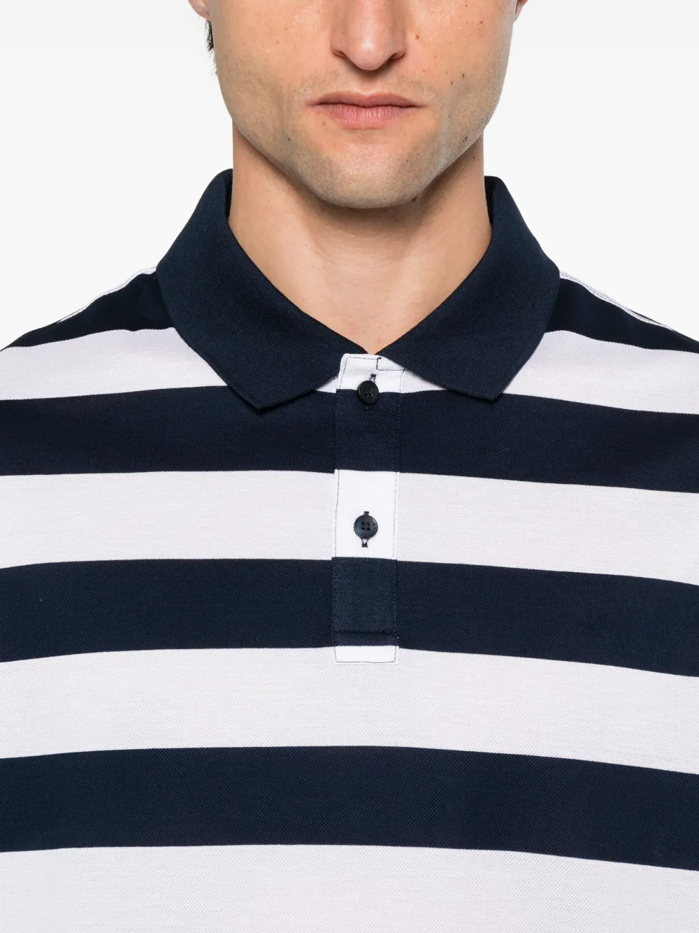 Paul & Shark striped polo shirt Blauw
