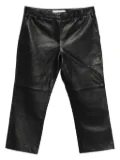 IRO paneled leather trousers - Black