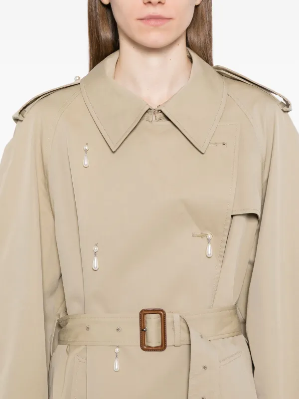 Kimhekim Belted Trench Coat | Neutrals | FARFETCH IN Kimhekim Belted Trench Coat | Neutrals | FARFETCH IN