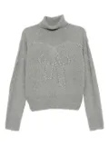 Kimhekim faux-pearl detailing sweatshirt - Grey