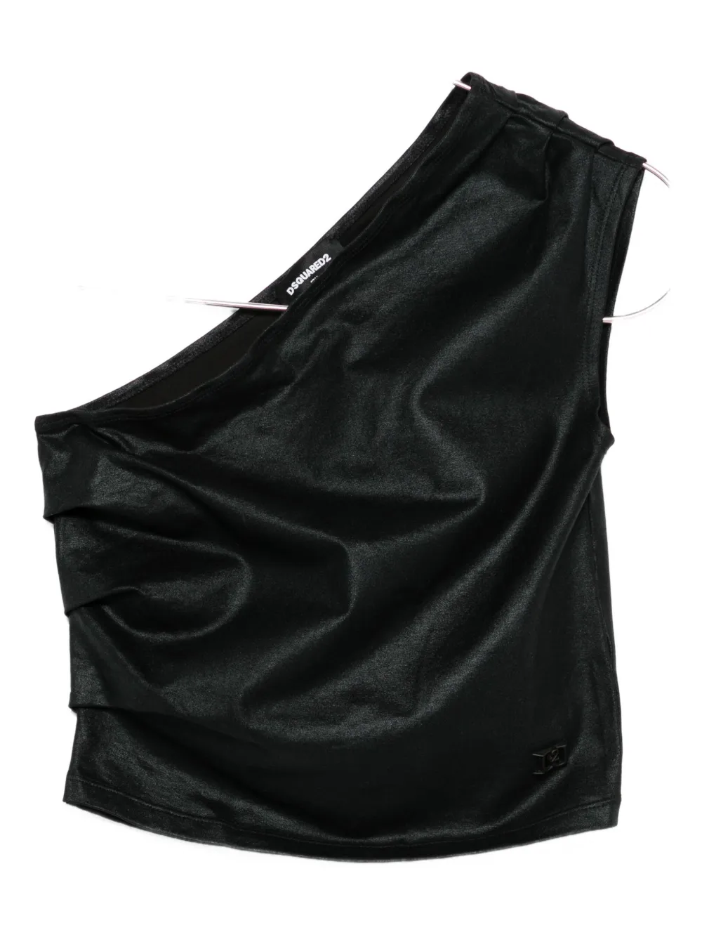 DSQUARED2 KIDS one-shoulder gathered top | Black | Image 1