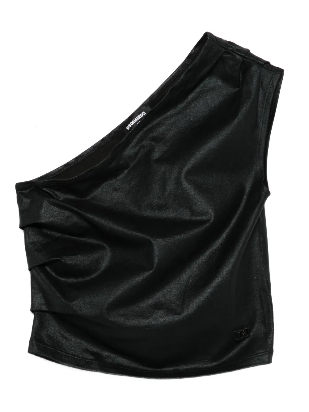 DSQUARED2 KIDS one-shoulder gathered top | Black | Image 1