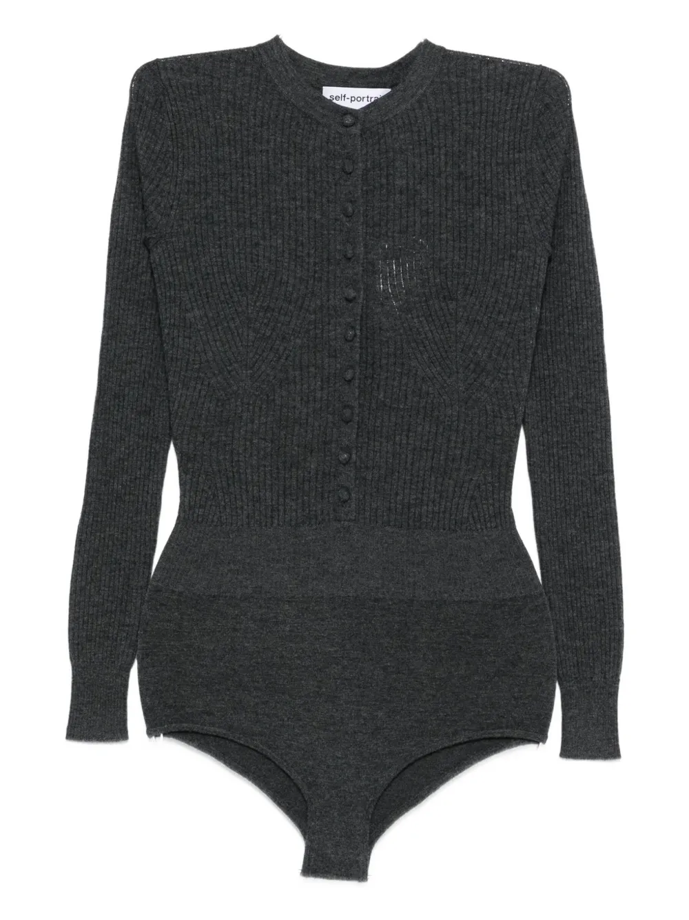ribbed-knit bodysuit