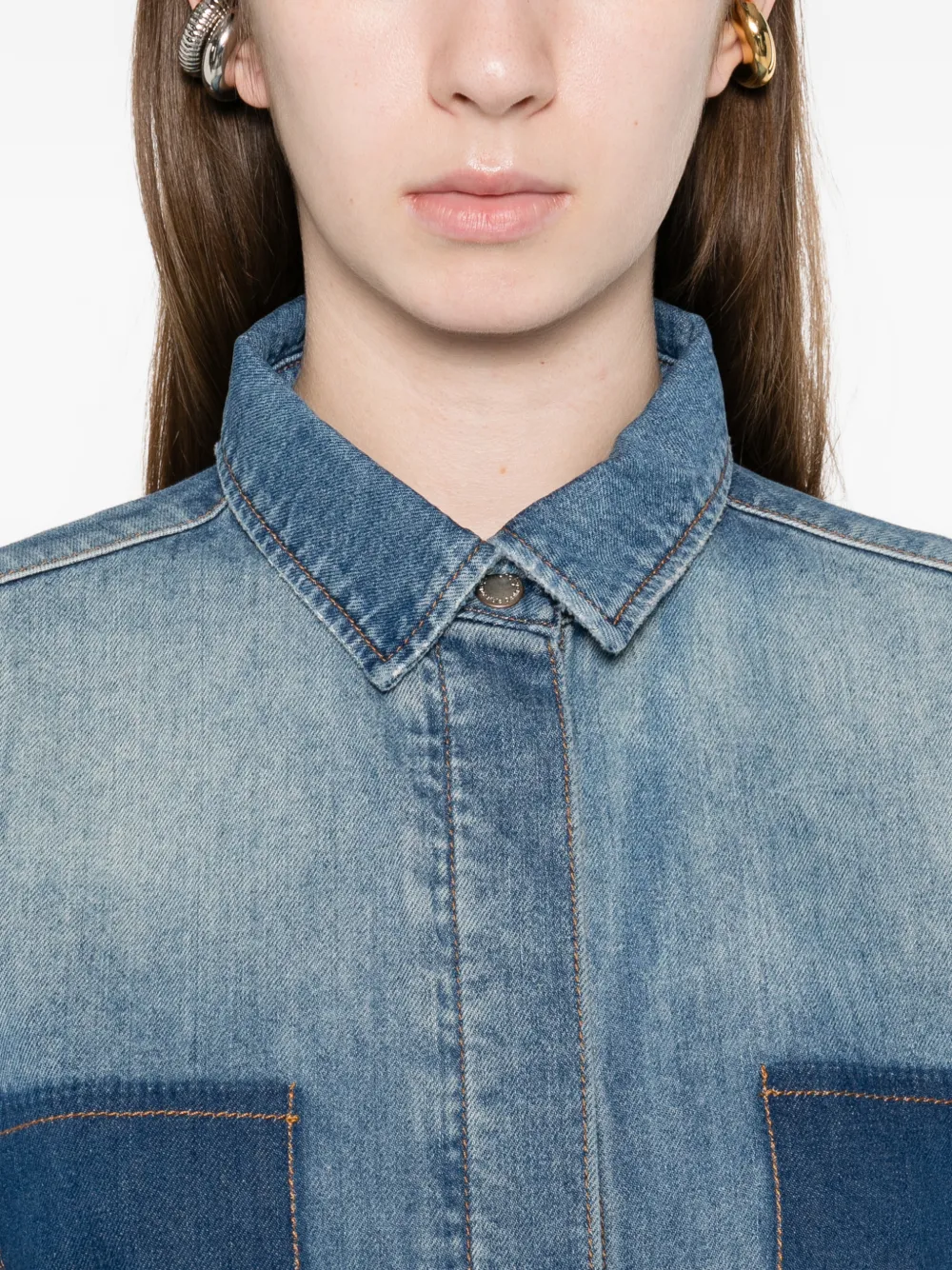 Triarchy Pocket Shirt In Blue