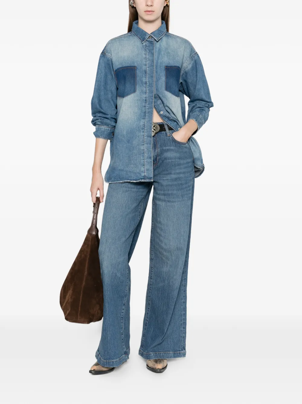 Triarchy Pocket Shirt In Blue