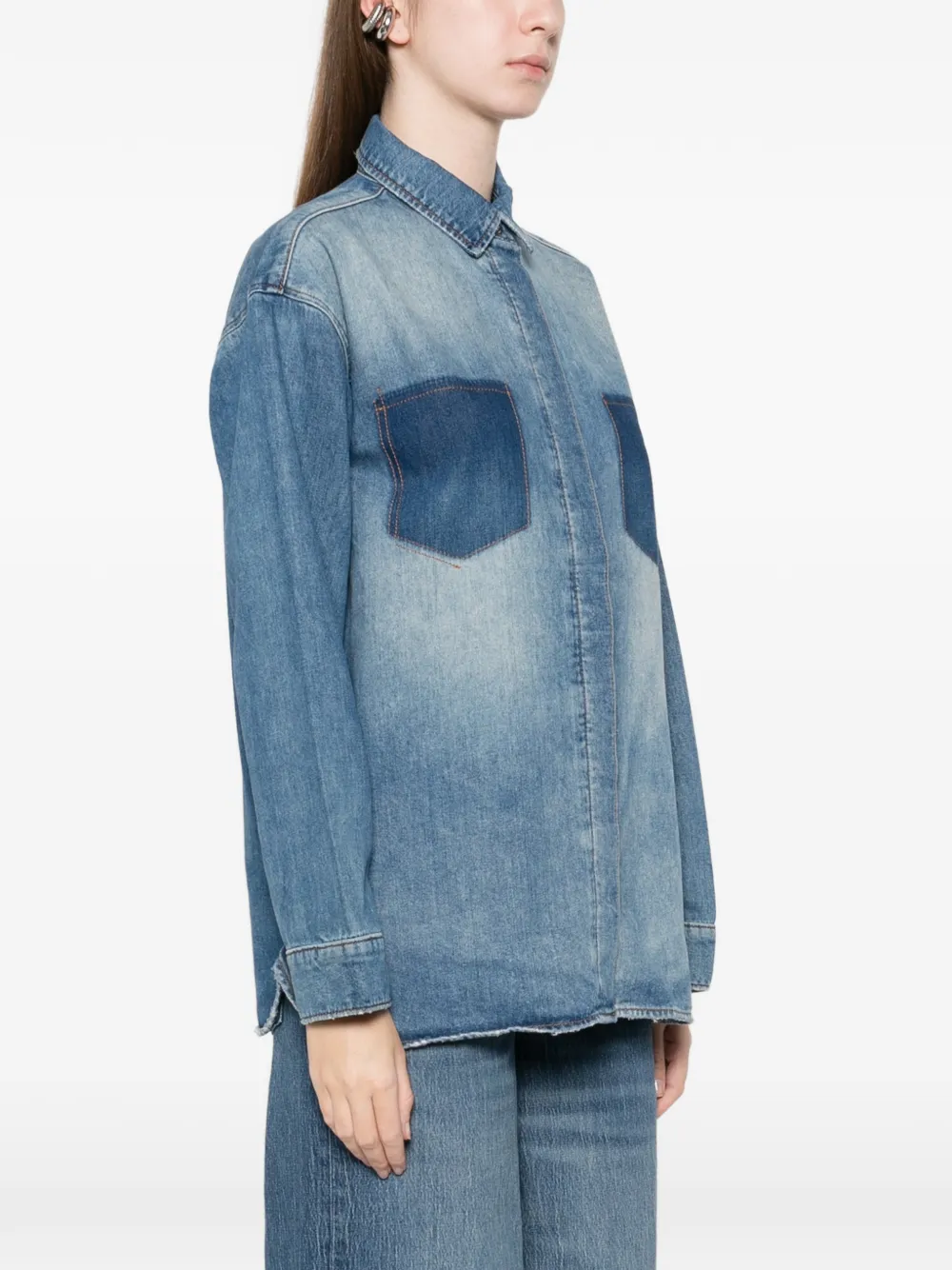 Triarchy Pocket Shirt In Blue