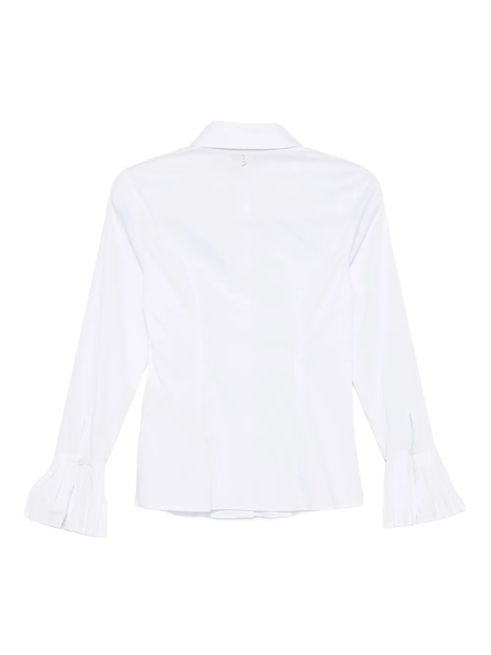 LIU JO pleated-cuff shirt - Wit