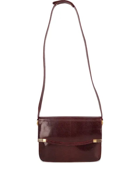 Vintage bolso de hombro con cierre de solapa