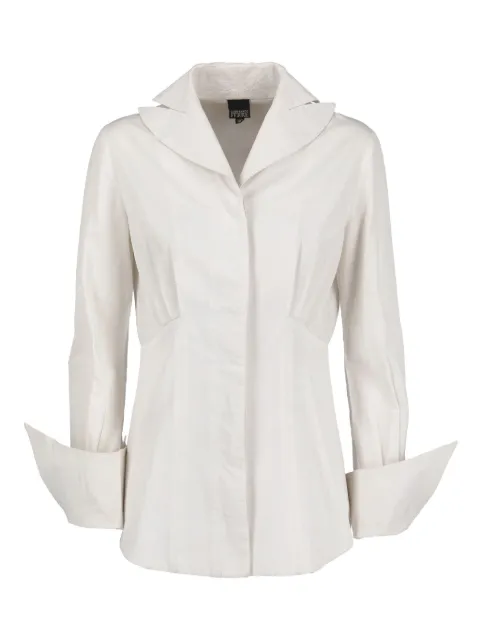 Gianfranco Ferré Pre-Owned pleated-collar shirt