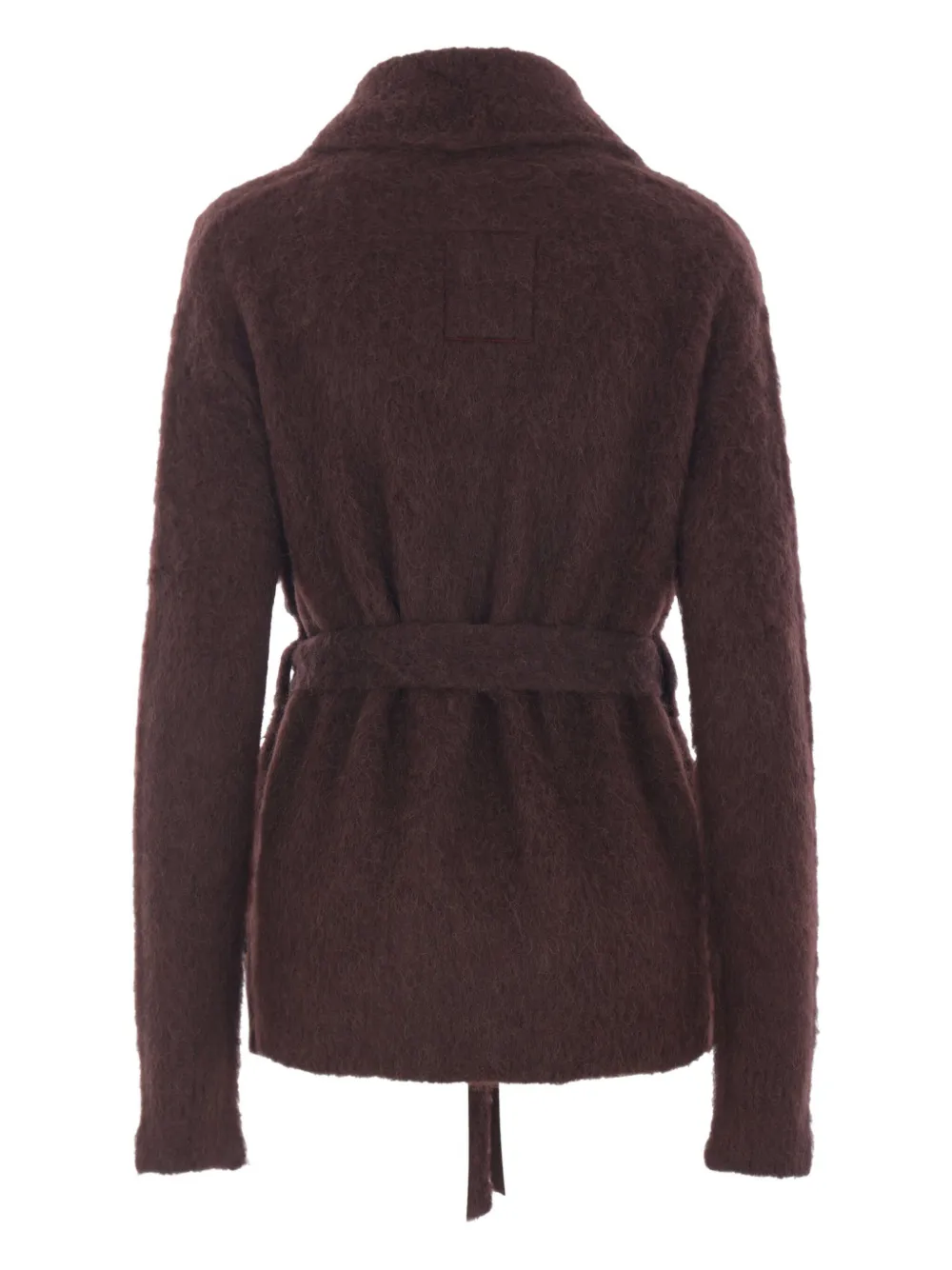 Uma Wang belted shawl-collar cardigan Bruin