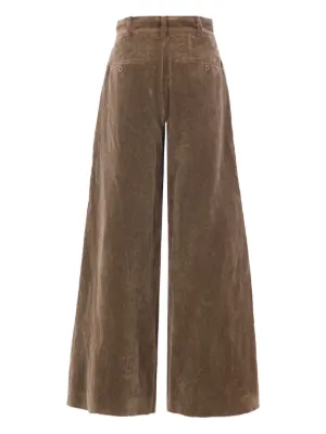 ボトムスその他 UMA WANG Women Pants LUW3022UW240 Brown Uma Wang Paella Full Pants | Garmentory