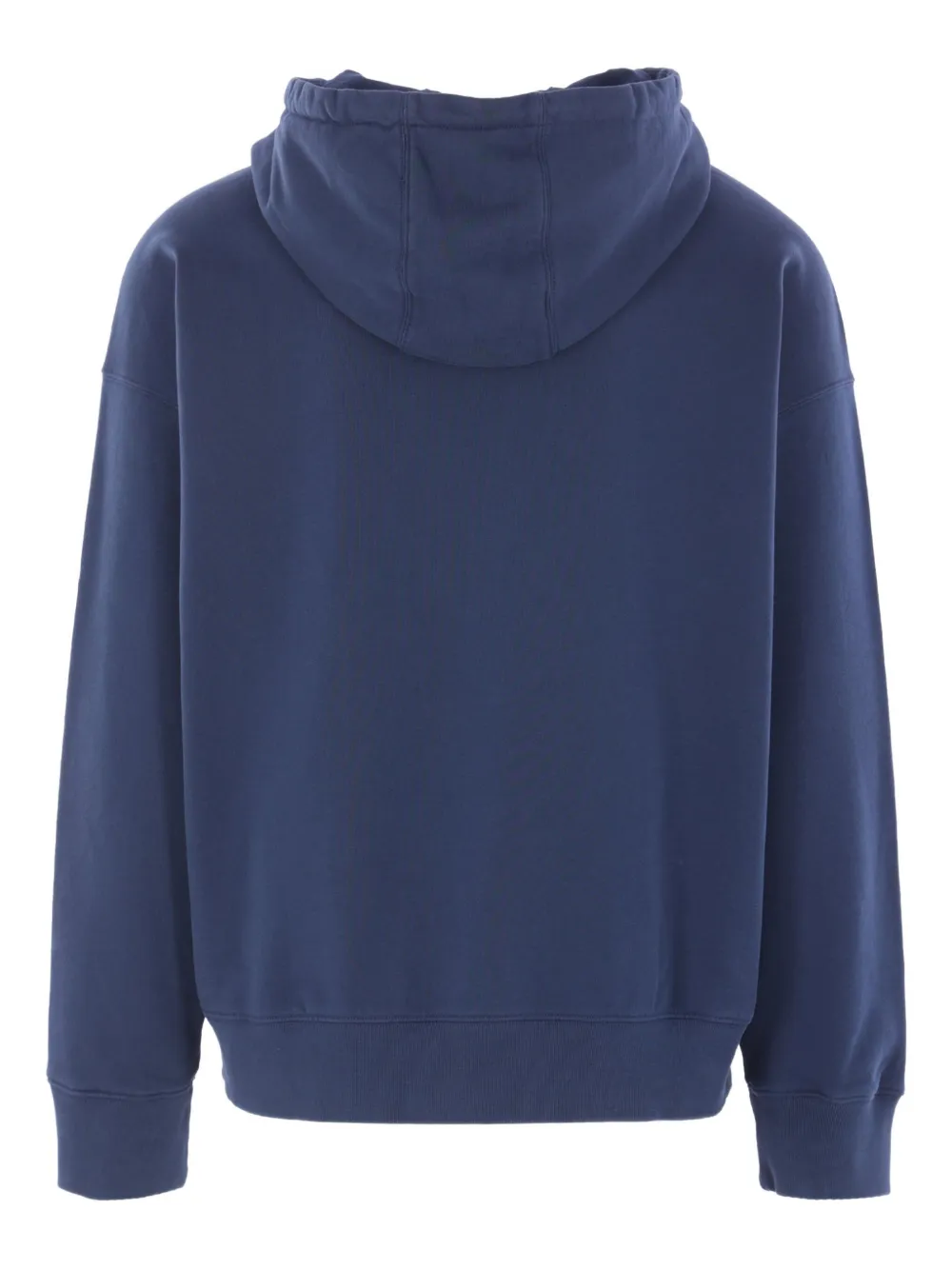 Maison Kitsuné fox-print cotton hoodie Blauw