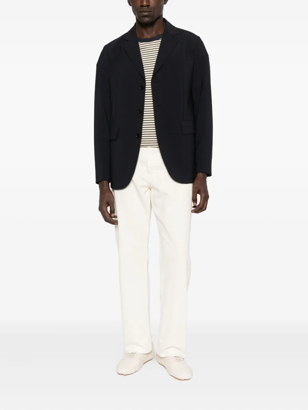ASPESI Blazer met drie knopen Blauw
