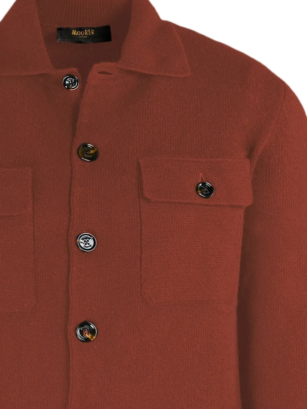 Moorer Button-up overhemd Rood