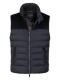 Moorer corduroy-panel quilted gilet - Grey
