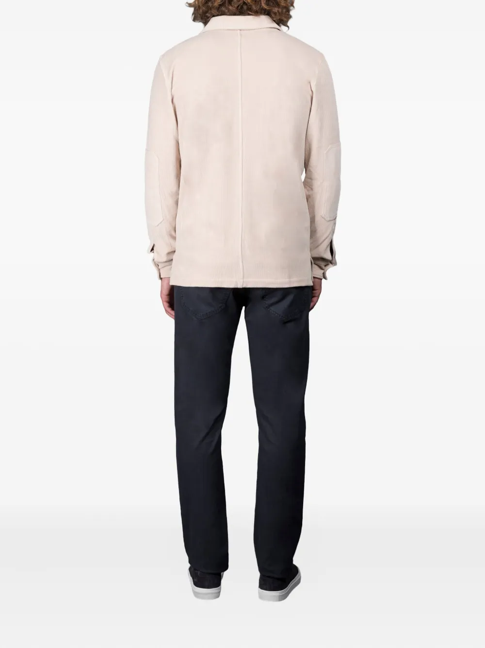 Moorer Nowel-U08 shirtjack met opgestikte zak Beige