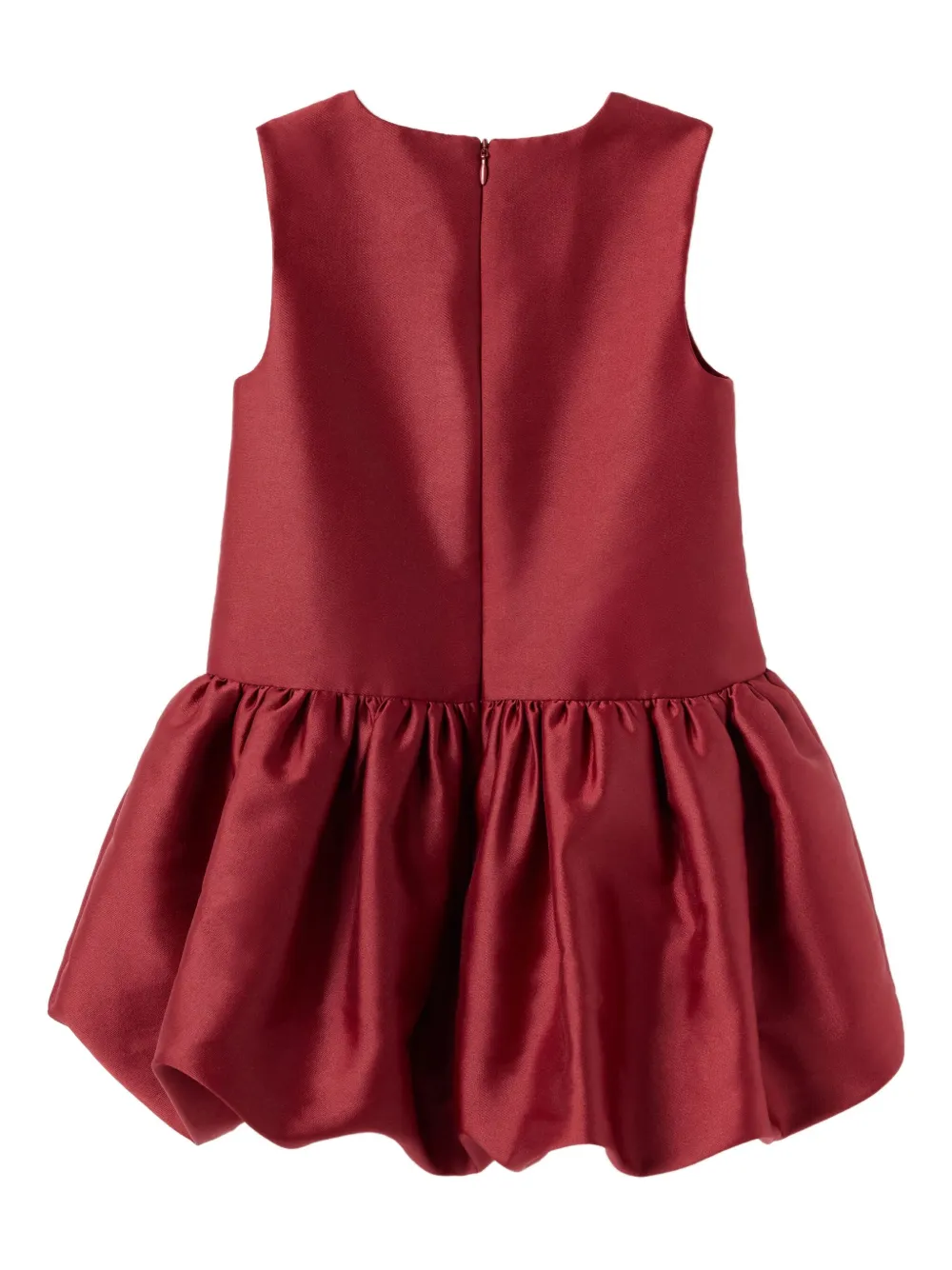 Self-Portrait Kids bubble-hem ruffled dress Rood