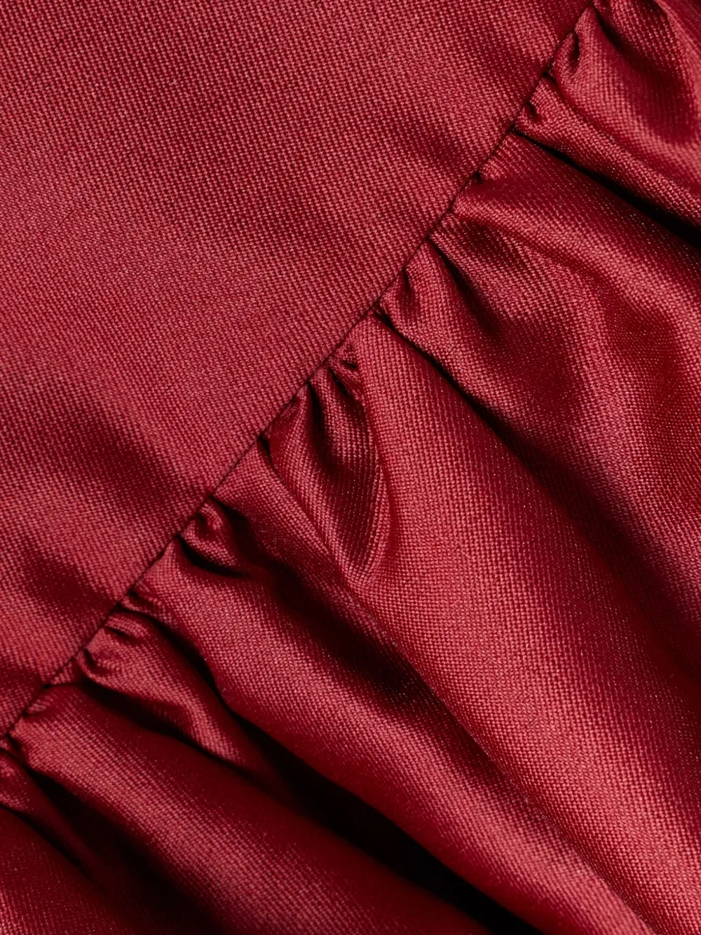 Self-Portrait Kids bubble-hem ruffled dress Rood