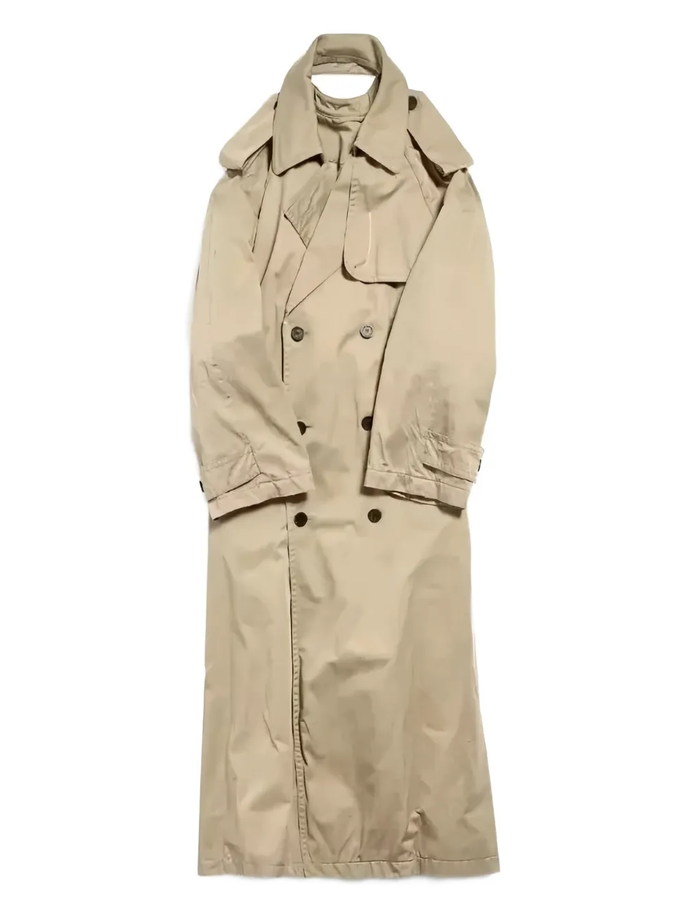 Balenciaga trench-style halterneck dress | Neutrals | Image 1