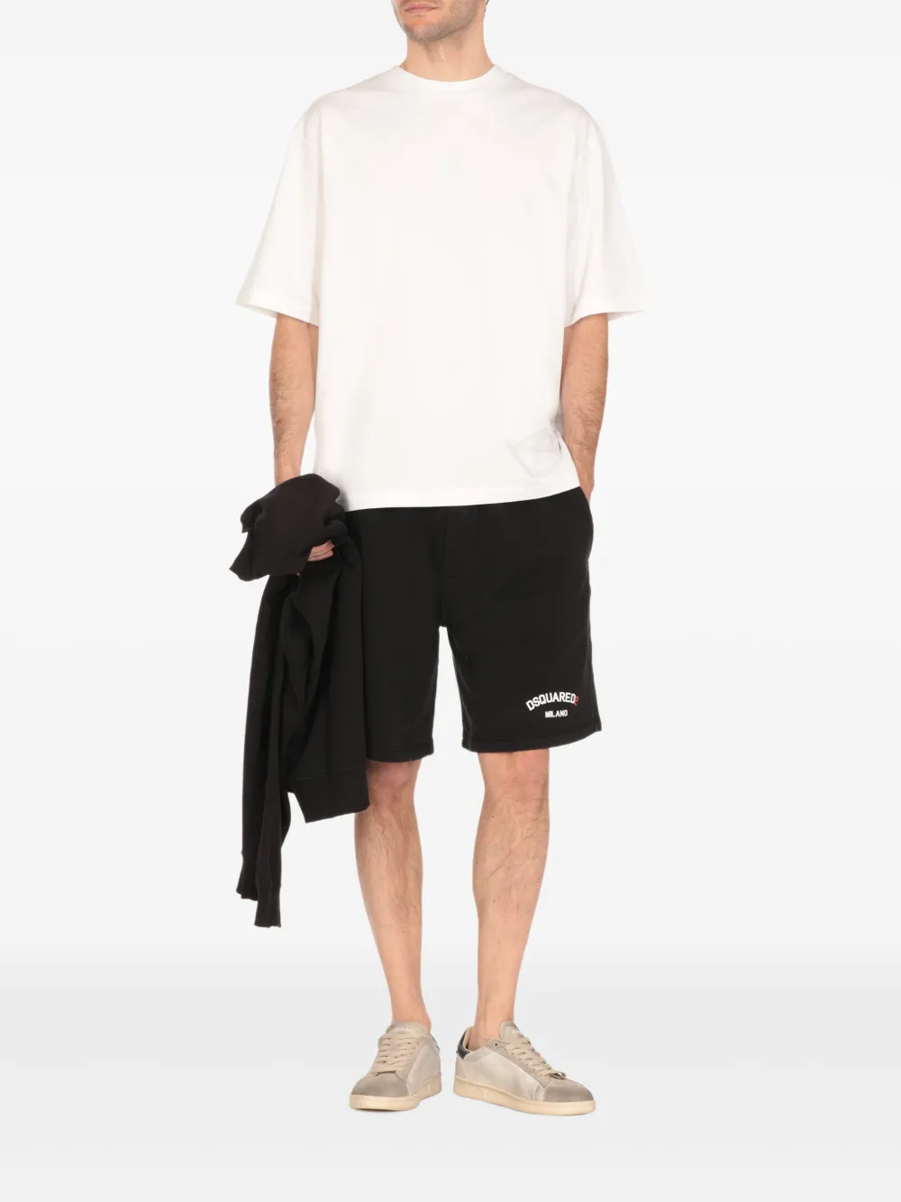 DSQUARED2 Katoenen T-shirt met logoprint Wit