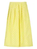 Fabiana Filippi polka-dot midi pleated skirt - Yellow