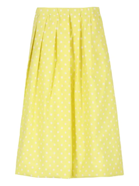 Fabiana Filippi polka-dot midi pleated skirt