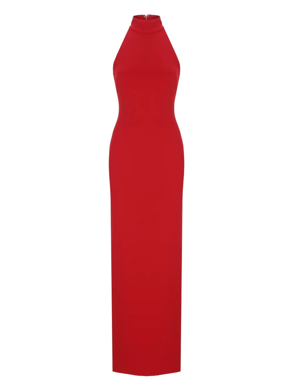 turtleneck sleeveless maxi party dress