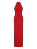 Solace London turtleneck sleeveless maxi party dress - Red