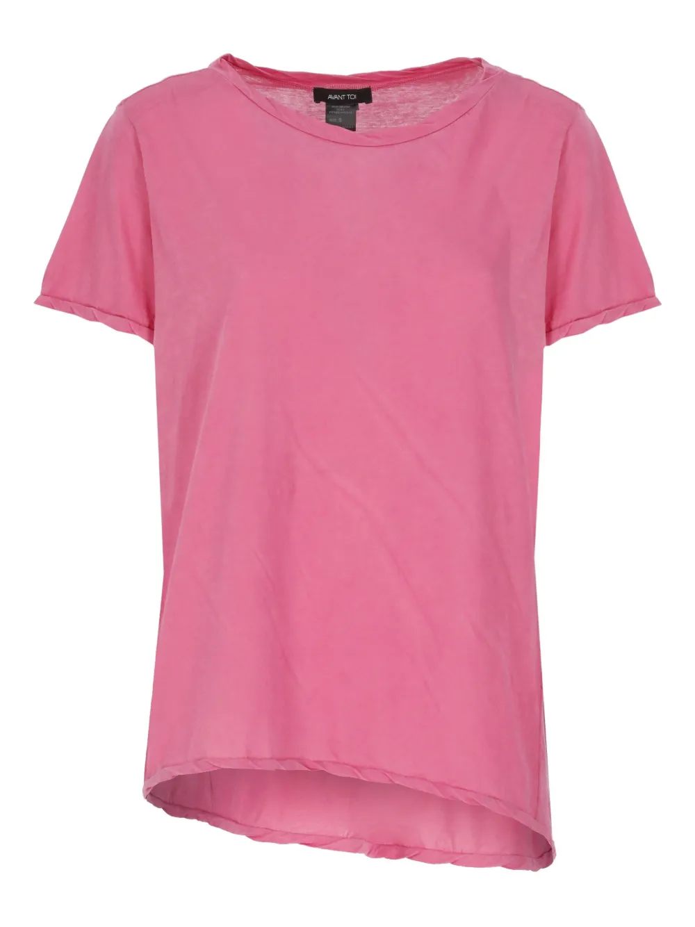 Avant Toi T-shirt met asymmetrische afwerking Roze