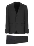 Lardini single-breasted peak-lapel suit - Black