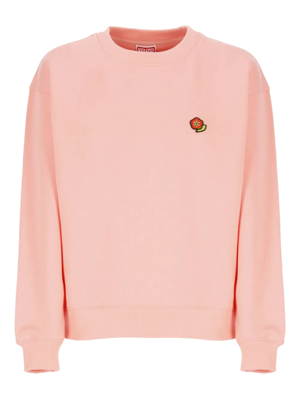 Kenzo Katoenen sweater met geborduurde bloemen Roze