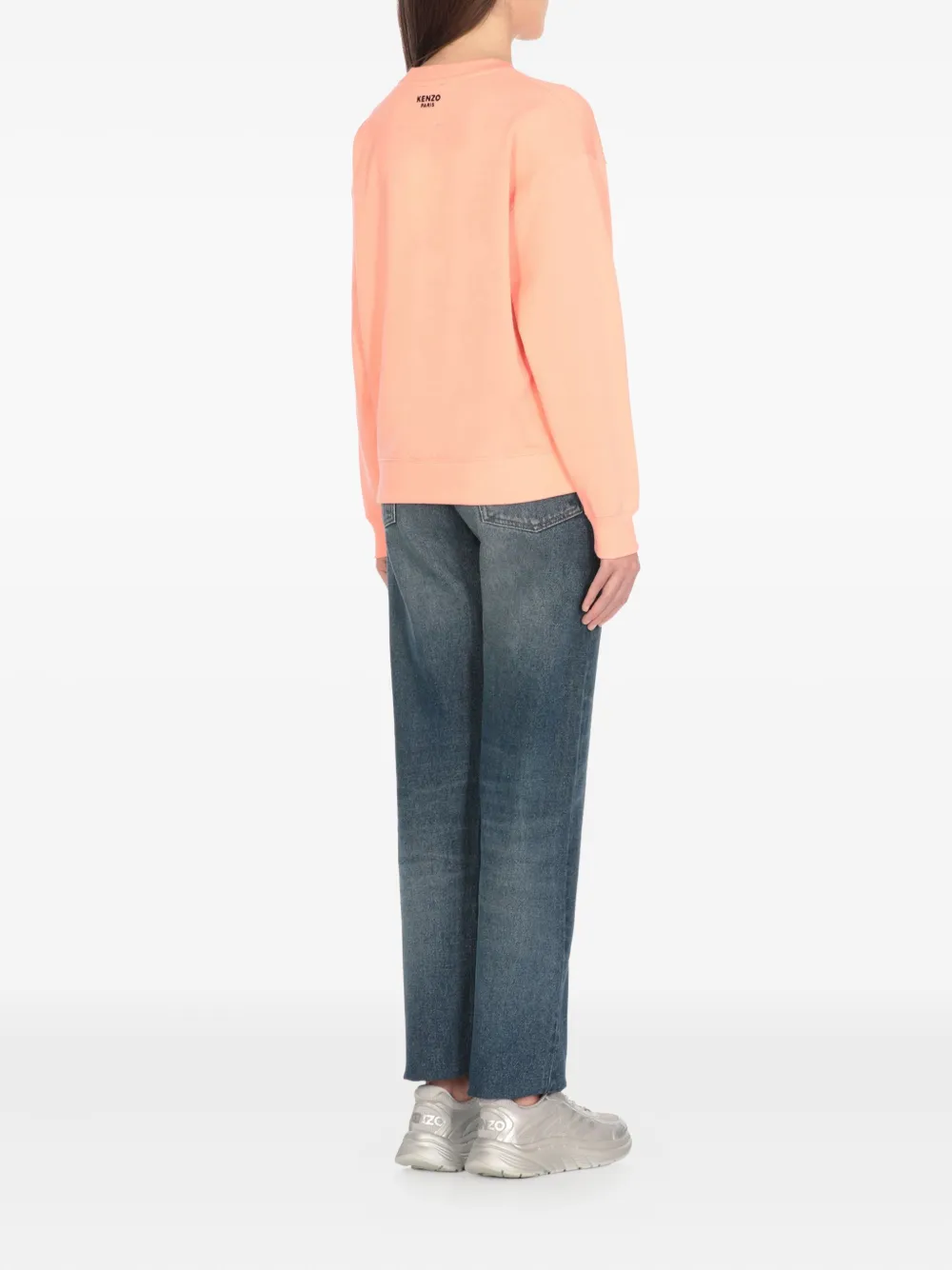 Kenzo Katoenen sweater met geborduurde bloemen Roze