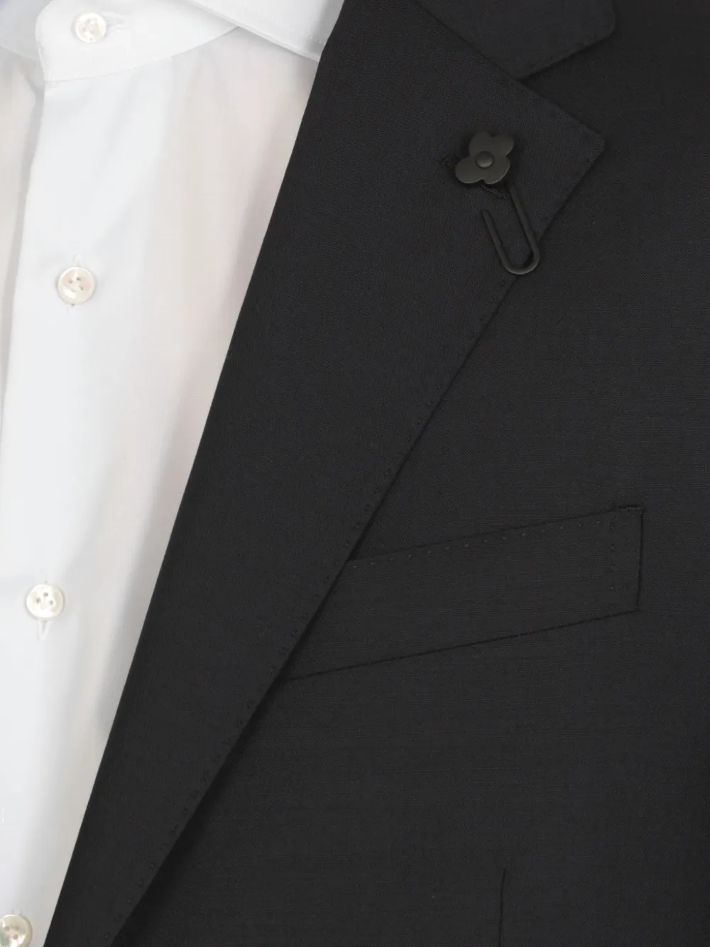 Lardini single-breasted wool-blend suit Blauw