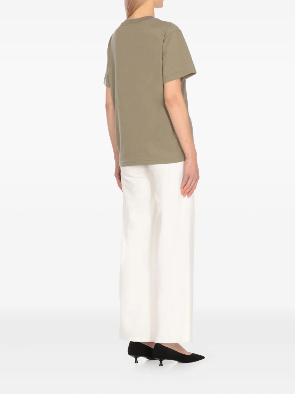 A.P.C. T-shirt met geborduurd logo Groen