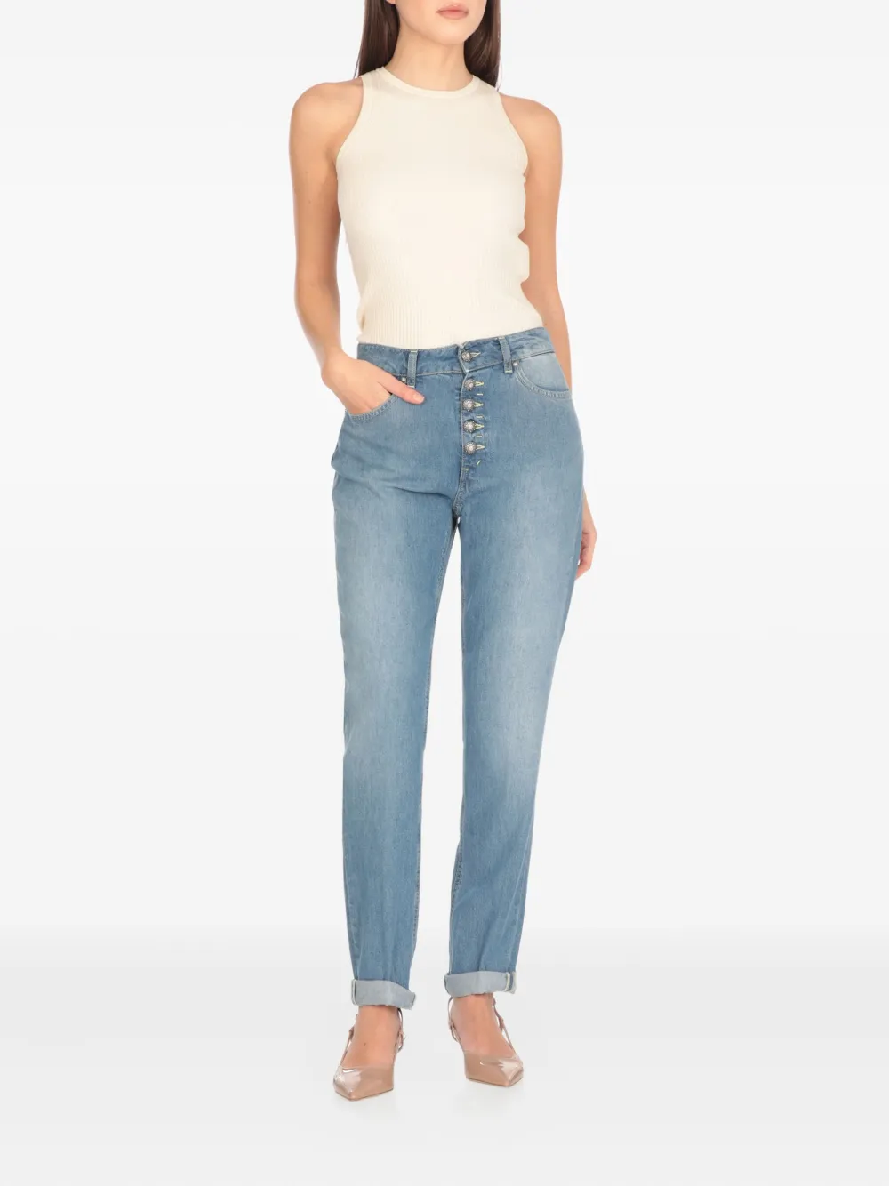 DONDUP button-fastening jeans - Blauw
