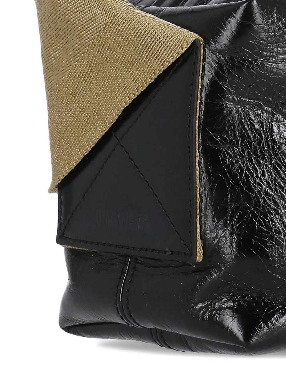 Uma Wang Schoudertas met oversized band Zwart
