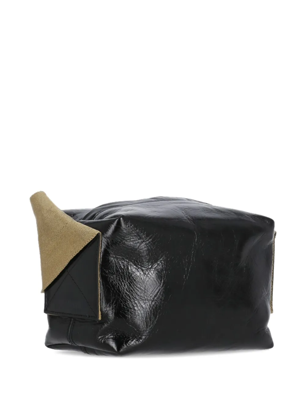Uma Wang Schoudertas met oversized band Zwart