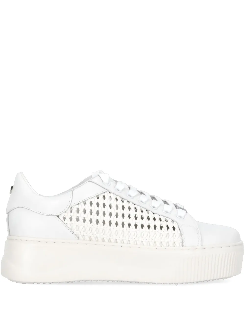 Cult woven leather sneakers White