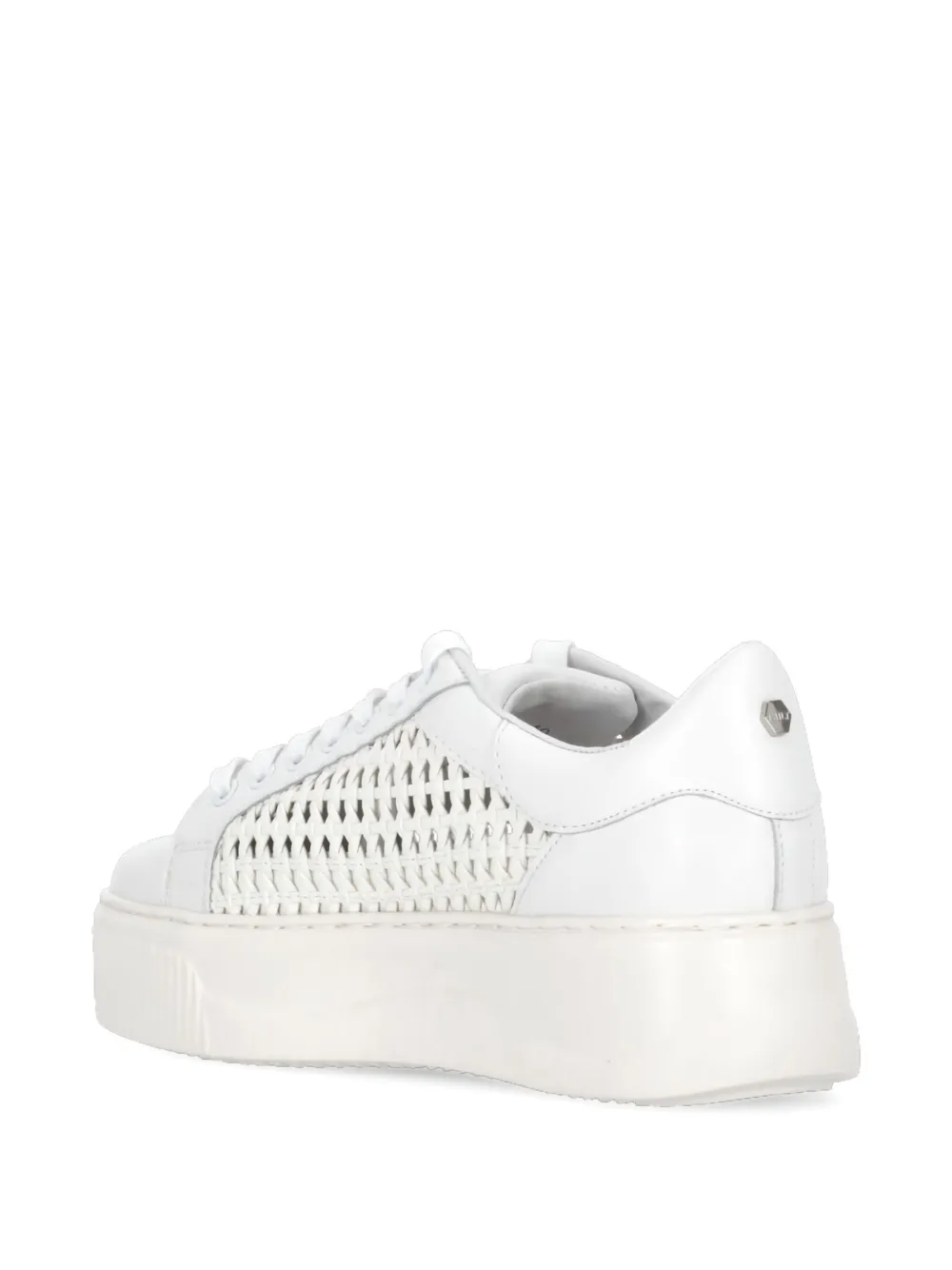Cult woven leather sneakers White