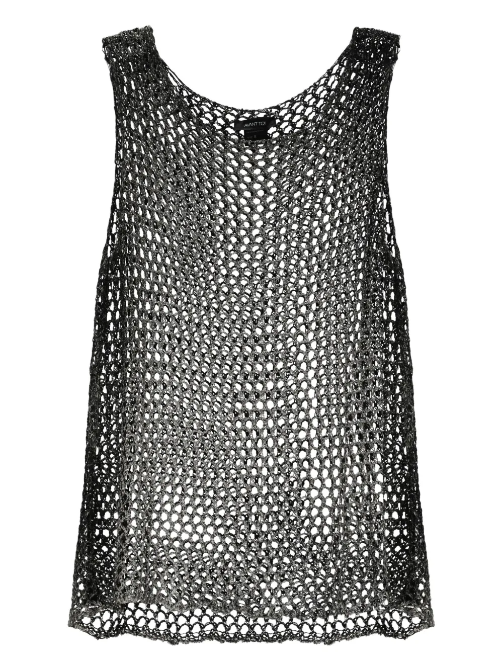 Avant Toi Opengebreide tanktop Grijs