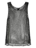 Avant Toi open-knit tank-top - Grey