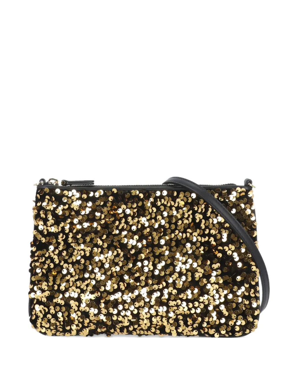 sequin-embellished cross body bag