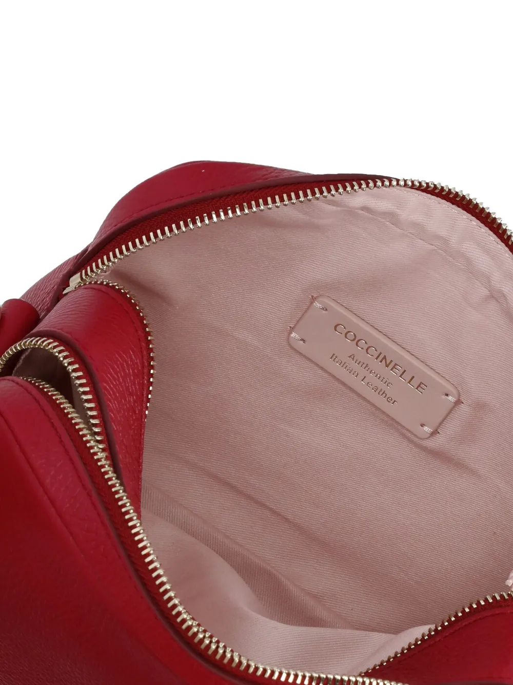 Coccinelle Kleine Mallory leren crossbodytas Rood