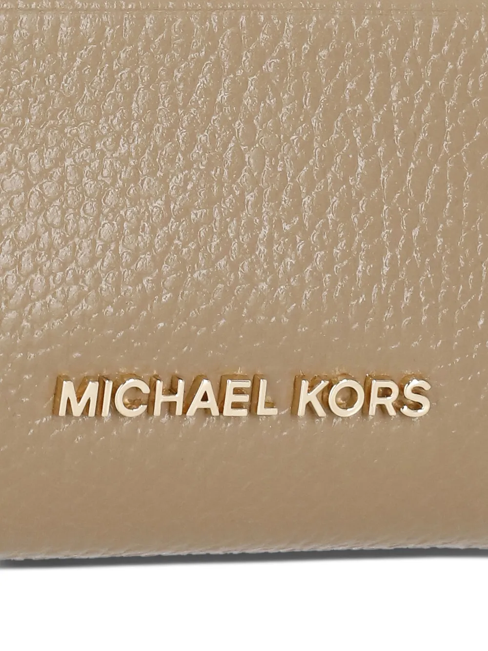 Michael Kors Portemonnee met logoplakkaat Bruin